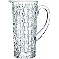 Nachtmann Bossa Nova Pitcher, 40-Ounce Clear Water Carafe with Handle, Made of Crystal Glass, for Soft Drinks, Lemonade or Cocktails, Dishwasher Safe