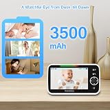 HelloBaby Monitor with Camera and Audio 5 inch Screen 3500mAh Battery view 4