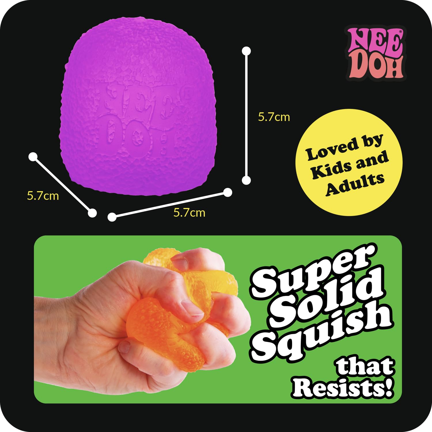 Schylling NeeDoh Gumdrop - Textured Sensory Toy with Super Solid Squish - 2.5
