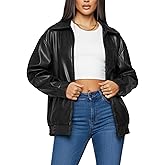 FURELLI Women’s Black Lambskin Leather Jacket – Genuine Leather Jacket for Women (Cropped & Oversized Styles)
