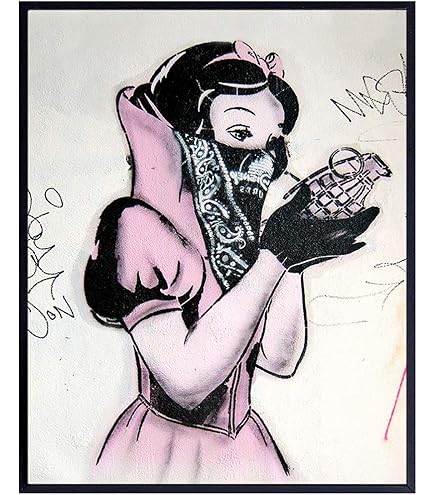 Amazon.com: Banksy Wall Art - Love Sick Graffiti Art - Sign Plaque