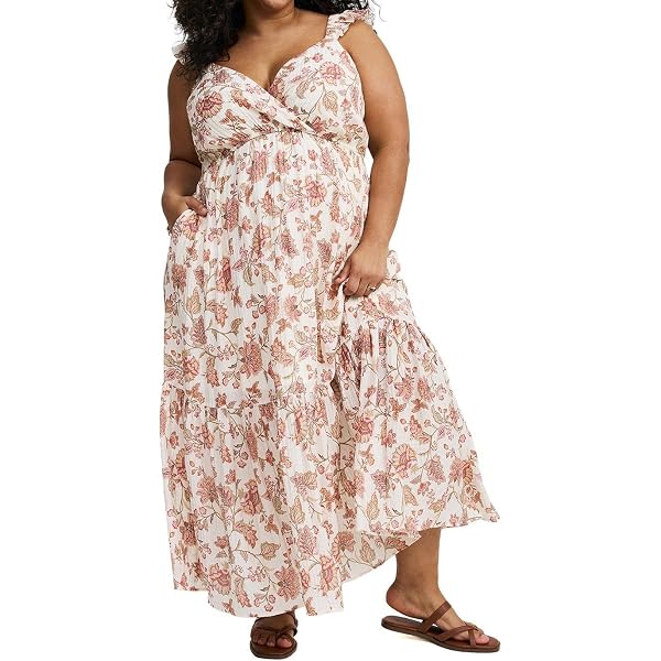knee length dresses for ladies Blue Chiffon Lace Tiered Midi Dress  self-portrait-US