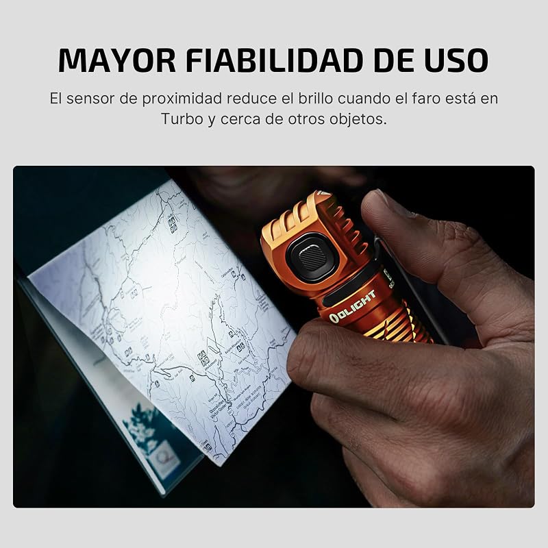 Perun 3 Linterna Frontal Recargable 3000 Lumen 20 Días Máx 160 Metro