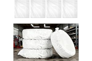 4PCS 48.03"×28.14" Disposable Tire Covers for Storage,Car Tire Bags Wheel Covers Fits Tires Diameters 15"-20",Portable Tires 