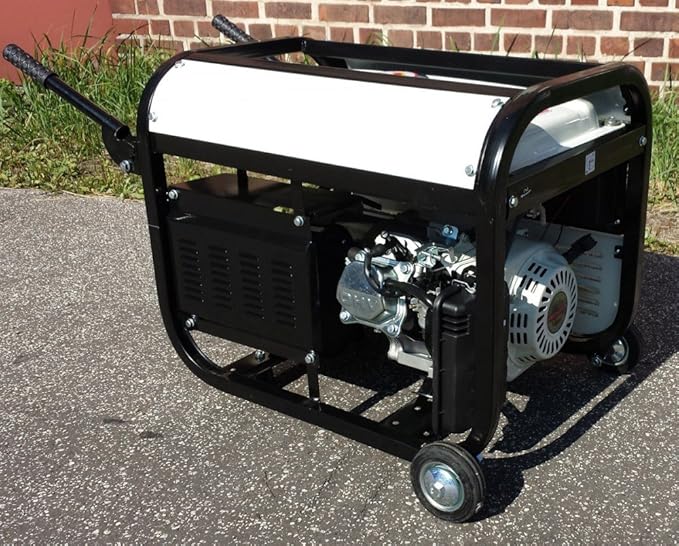 Benzin Stromerzeuger 5500w Mit Radsatz Notstromaggregat