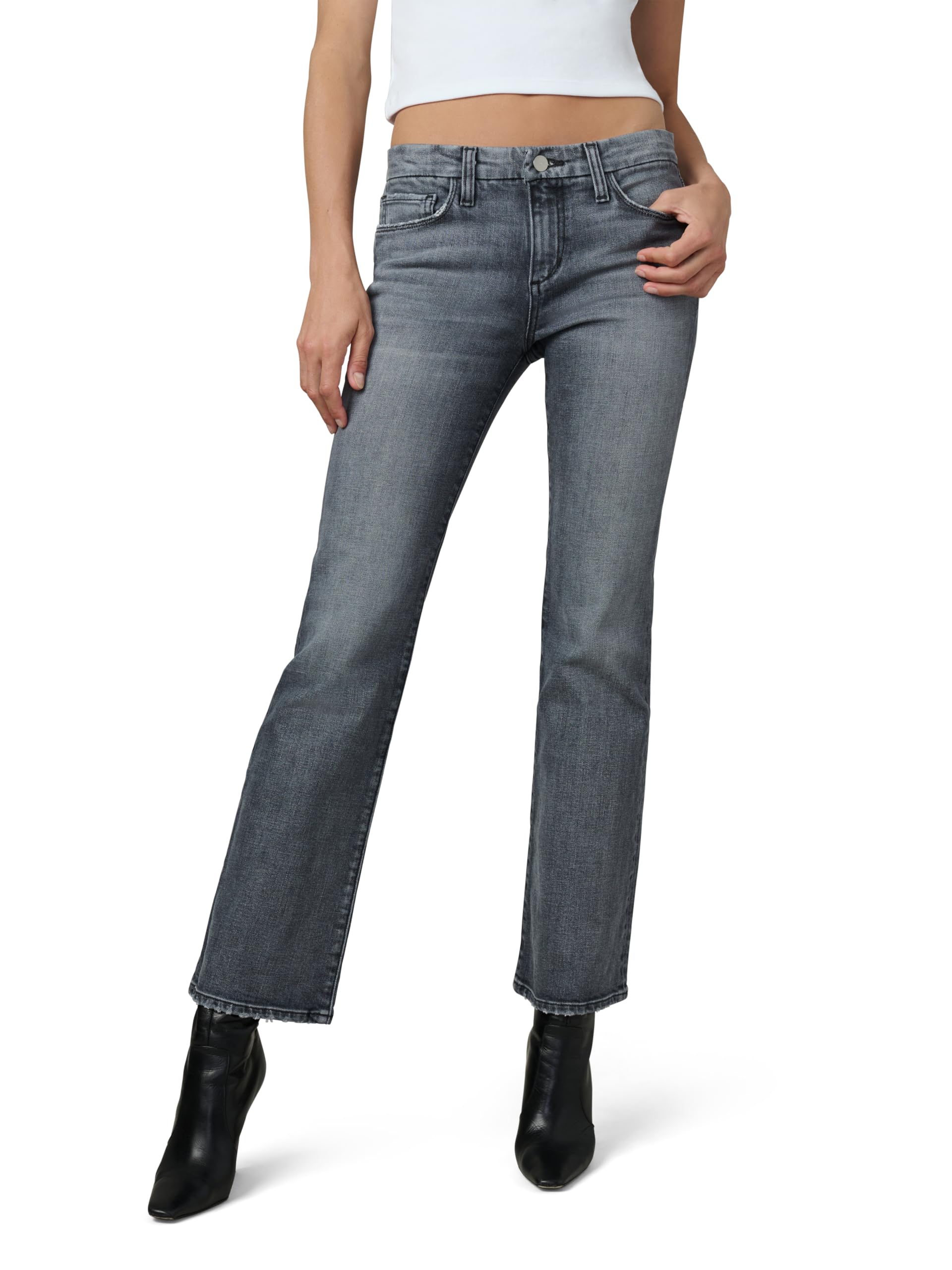 Joe’s Jeans Women’s The Provocateur Petite Mid Rise Bootcut Jean, No Peeking, 33