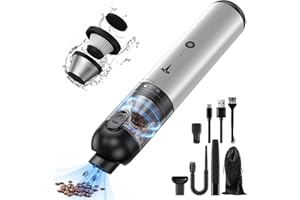 KIKIMO for Tesla Vacuum Cleaner, Handheld Vacuum Cordless Rechargeable Mini Vacuum, 120V/18,000PA High Power, Portable Vacuum Dust Buster Air Blower Inflator Pump for Car, Home and Pet