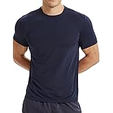 LukBerd Men's Dry Fit T Shirts Lightweight Athletic Shirts for Men Moisture Wicking Running Workout Short Sleeve Gym Shirts XL Blue-b