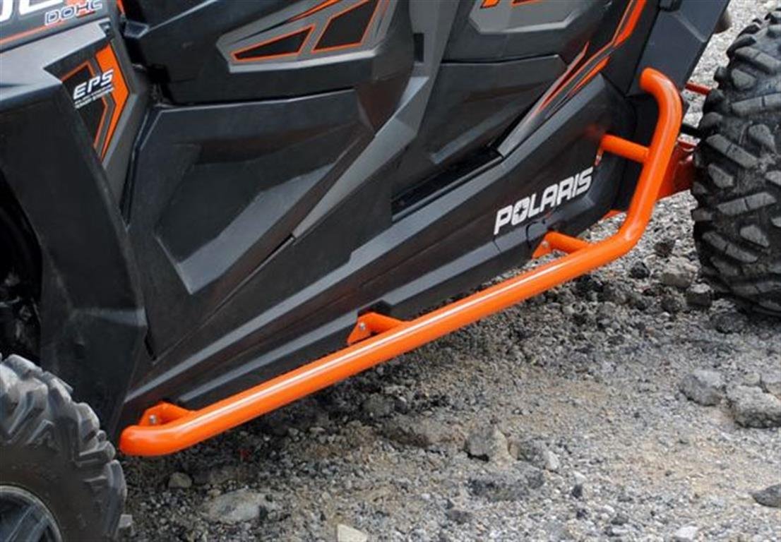 SuperATV Polaris RZR 4 900/1000 Rock Sliding Nerf Bars (Wrinkle Black