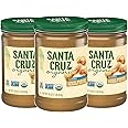 Santa Cruz Organic Creamy Light Roasted Peanut Butter, 16 Ounces (Pack of 3)