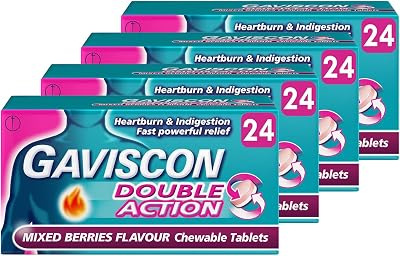 Gaviscon Double Action Mixed Berries 4-Pack Chewable Tablets