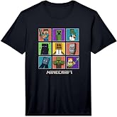 Minecraft Group Shot Colored Box Up Performance T-Shirt