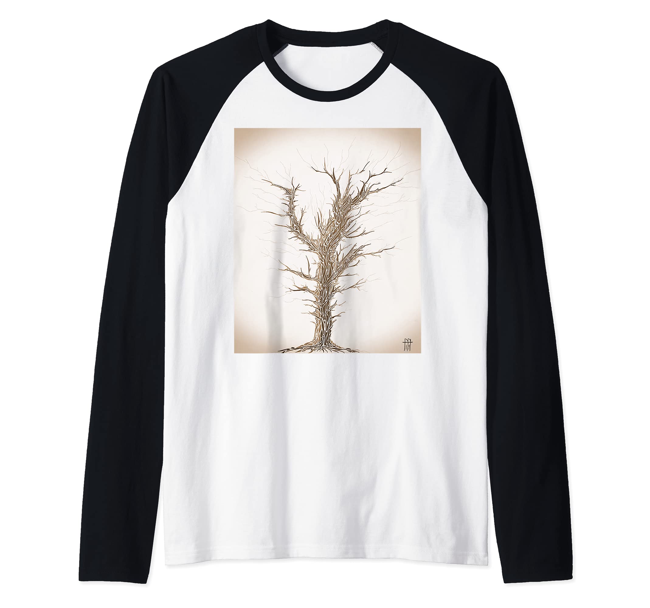 The Lightning Tree Raglan Baseball Tee