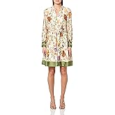 Anne Klein Womens Soft V Neck Tiered Dress