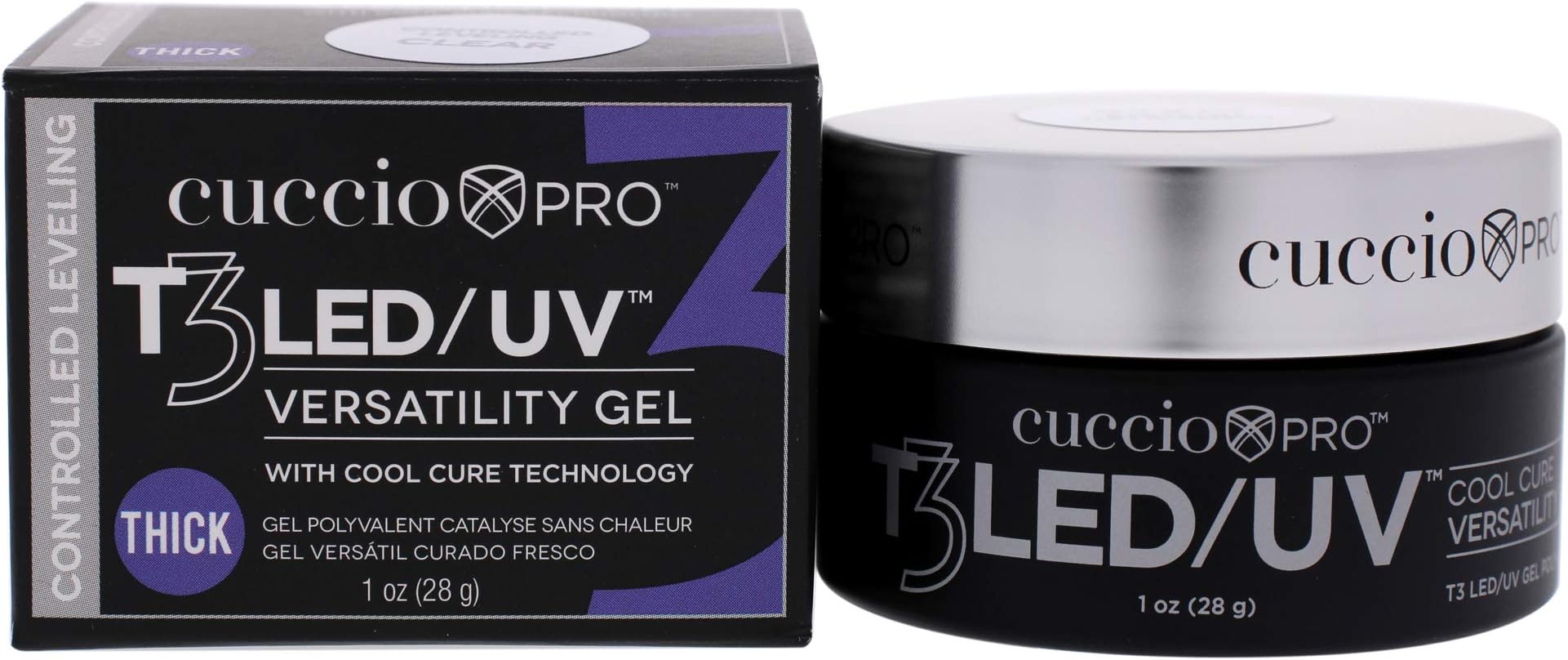 Cuccio Pro T3 Cool Cure Versatility Gel - Controlled Leveling White 1 Oz