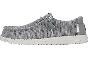 HEYDUDE Men’s Wally Stretch Sox Slip-On Loafer, Lightweight, Breathable, with Flex & Fold Outsole