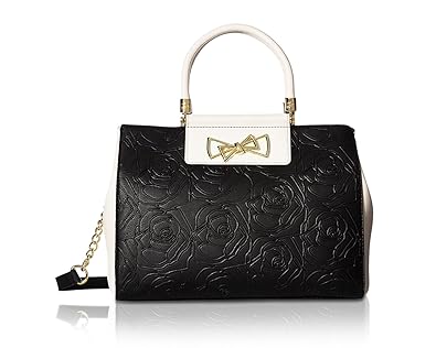 Betsey Johnson Womens Top Handle Logo Satchel