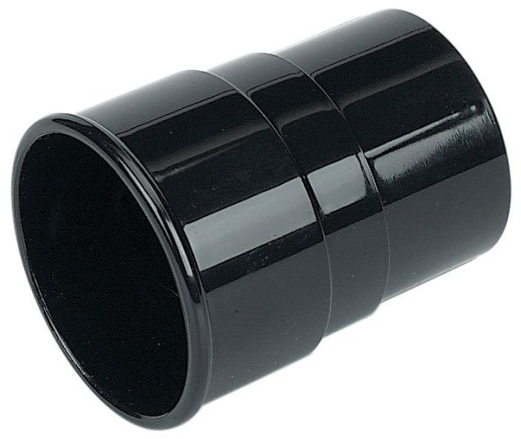 (68mm Joiner) in The Floplast (Black) Hi-Cap Guttering Range Gutter:115mm DOWNPIPE: 68 or 80mm Select Individual Components as Required