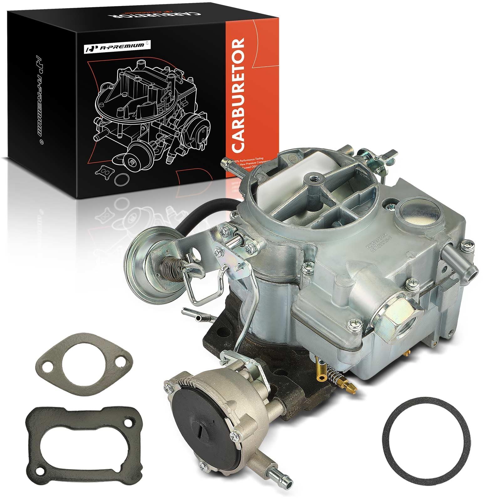 Photo 1 of A-Premium 2 Barrel Carburetor Compatible with Rochester 2GC Chevrolet Chevy Small Block Engines 5.7L 350Cu 1970-1980, 6.6L 400Cu 1970-1975, Large Base