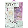 STMT D.I.Y. Glitz ‘N Disco Jewelry Case, Makes Over 15 Accessories, Includes Disco Beads for Bracelets, Charms & Storage, Bracelet Making Kit, Great Gifts for Girls, Jewelry Making Kit for Girls 8-12