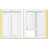 Dome 612 Bookkeeping Record, Tan Vinyl Cover, 128 Pages, 8 1/2 x 11 Pages
