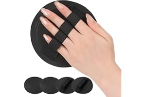 TEESOD 4 Pcs Round Exfoliating Glove, Skin Cleaner Silicone Exfoliator Polishing Mitt Body Scrubber Dead Skin Buffing Treatment for Shower Spa