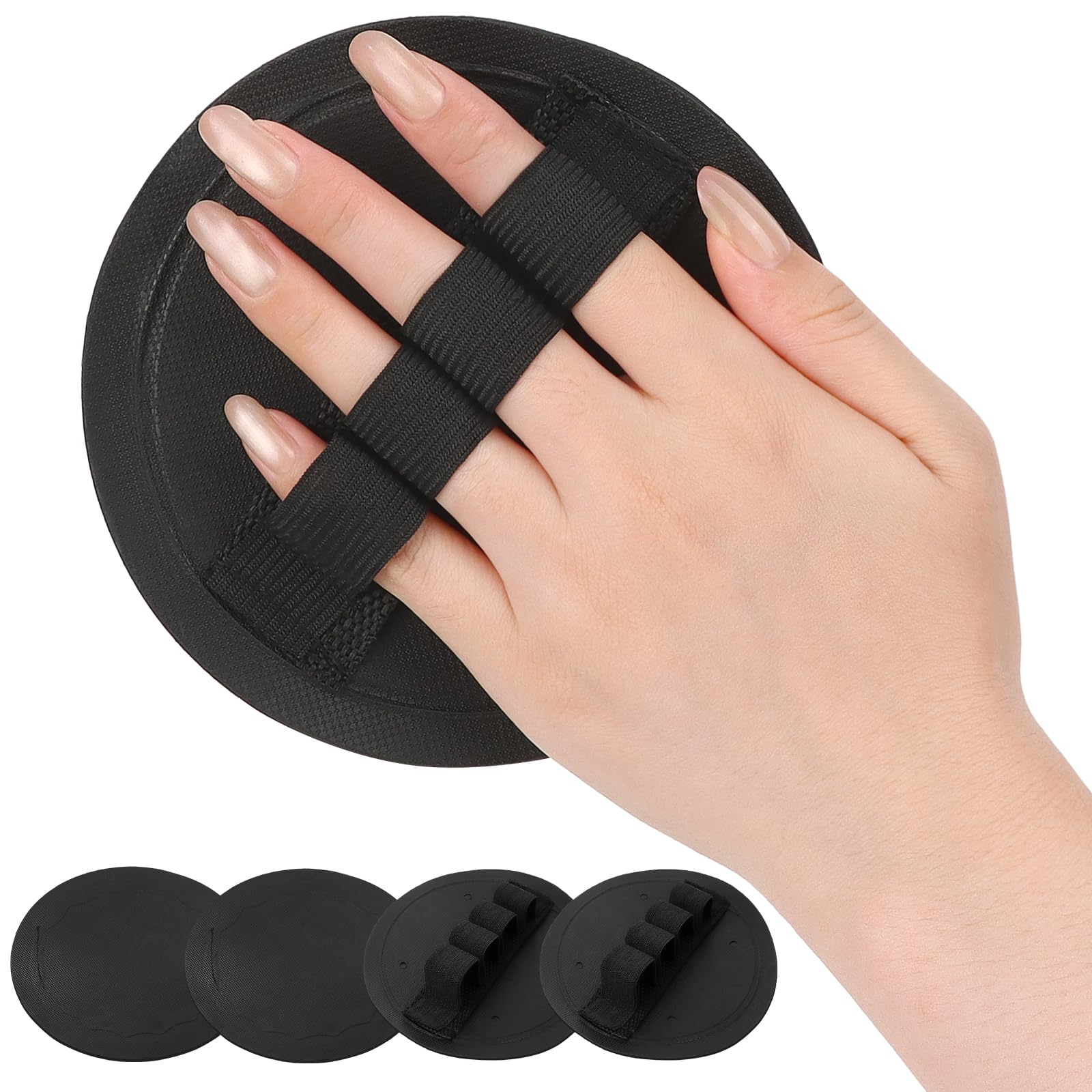 Photo 1 of 4 Pcs Round Exfoliating Glove, Skin Cleaner Silicone Exfoliator Polishing Mitt Body Scrubber Dead Skin Buffing Treatment for Shower Spa