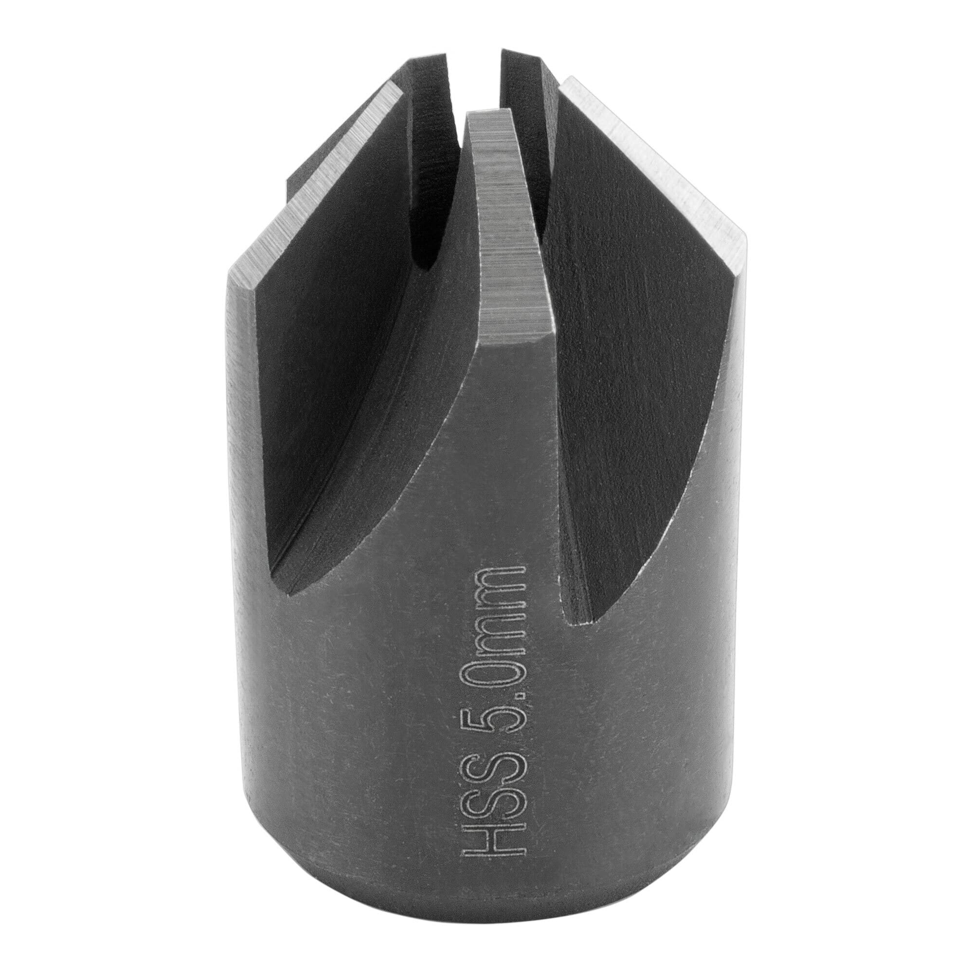 ENT 50505 Push-on Countersink HSS, Diameter (d) 5 mm, D 15 mm, E 90°, GL 25 mm, Right