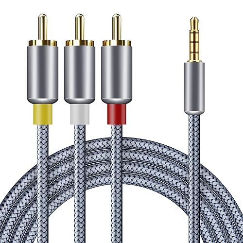 Goalfish to RCA AV Camcorder Video Cable, Male to 3RCA