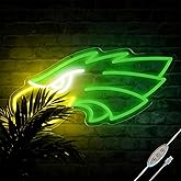 Jevuoyee Eagle Neon Signs for Wall Decor, Dimmable Eagles Logo Neon Light, LED Decor Birthday Gifts for Man Cave, Game Room, Bedroom, Bar, Bistro, Club, Cafe