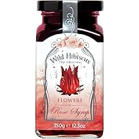 WILD HIBISCUS FLOWER COMPANY Syrup, Rose, 12.3 fluid ounce