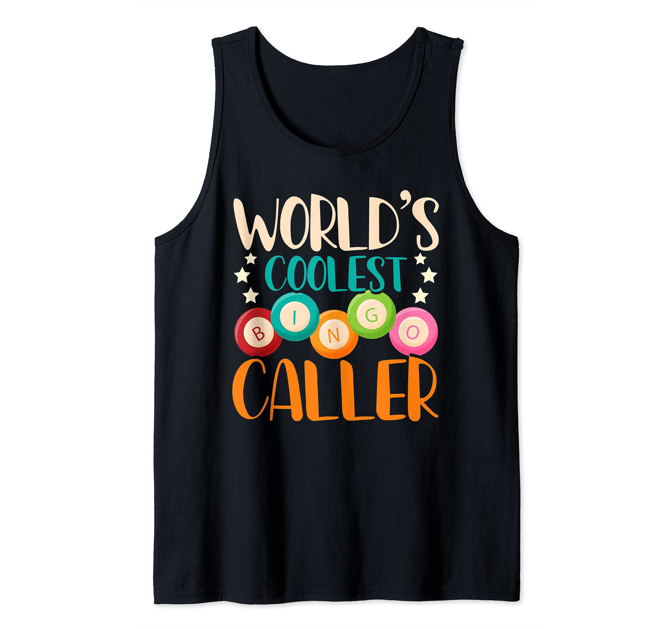 Funny Bingo Caller Gift Lottery Bingo Player Gambling Bingo Tank Top