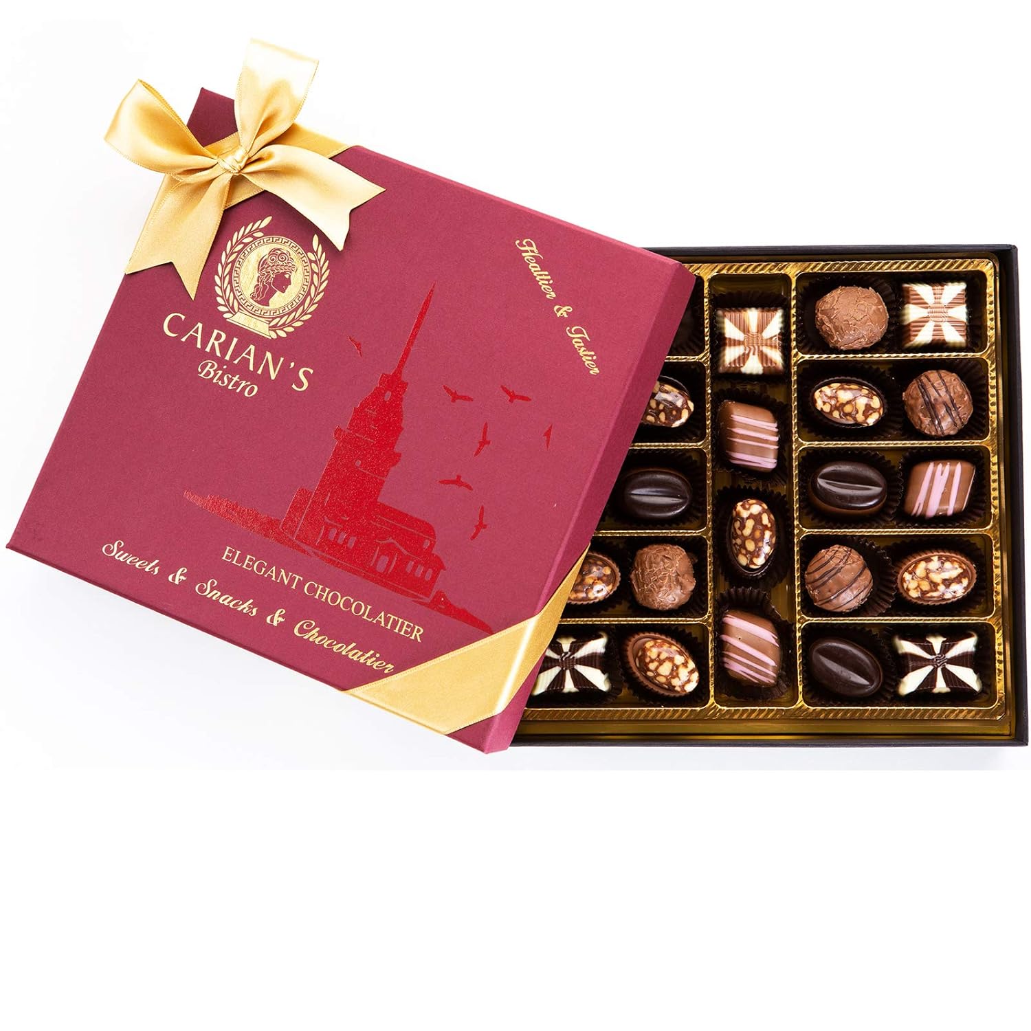 Amazon Com Bistro Chocolate Box Luxury Selection Premium