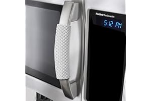 OUGAR8 Refrigerator Door Handle Covers Handmade Decor Protector for Ovens, Dishwashers.Keep Your Kitchen Appliance Clean from Smudges,Food Stains(Rhombus Gray,6" L*3.5" W)