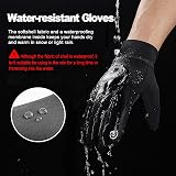LERWAY Winter Warm Gloves Touchscreen Windproof Water-Resistant Black S view 4