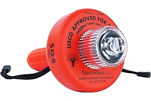 Sirius Signal C-1003 SOS LED Flare Electronic Visual Distress Signal Kit with Daytime Distress Flag and Whistle - CG Approved