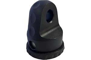 KSJED Aluminum Winch Shackle Mount with Pin and Rubber Guard, Winch Hook 20k lb. Load Rating Universal Fit for ATV UTV SUV Jeep Wrangler Pickup Trucks，3/8 inch Winch Lines 3/4" D-Ring