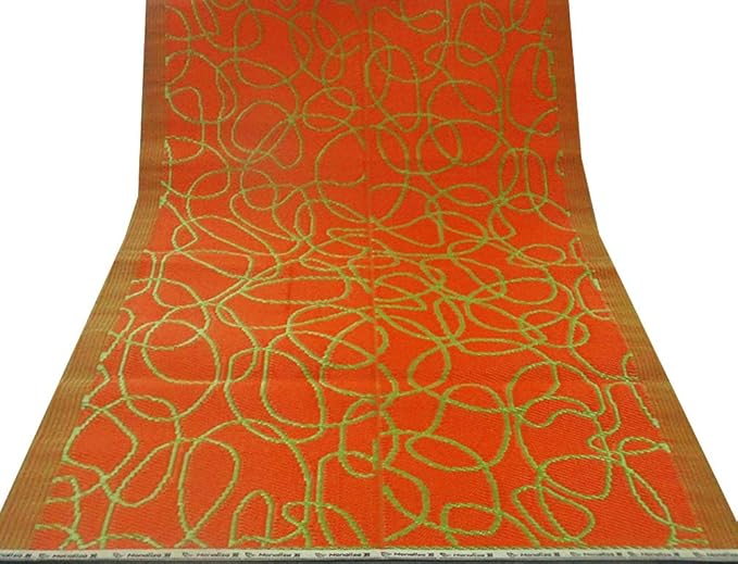 Dekorative Matte abstrakte Muster orange grün große Bodenmatte