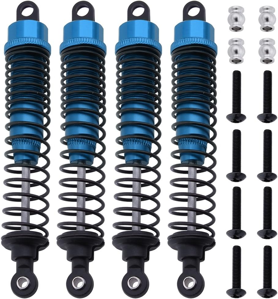 HobbyPark RC Aluminum Shock Absorber Dampers Replacement of 108004 188004 08041 for HSP 1/10 Monster Truck 94111 94108 94188 (4-Pack)
