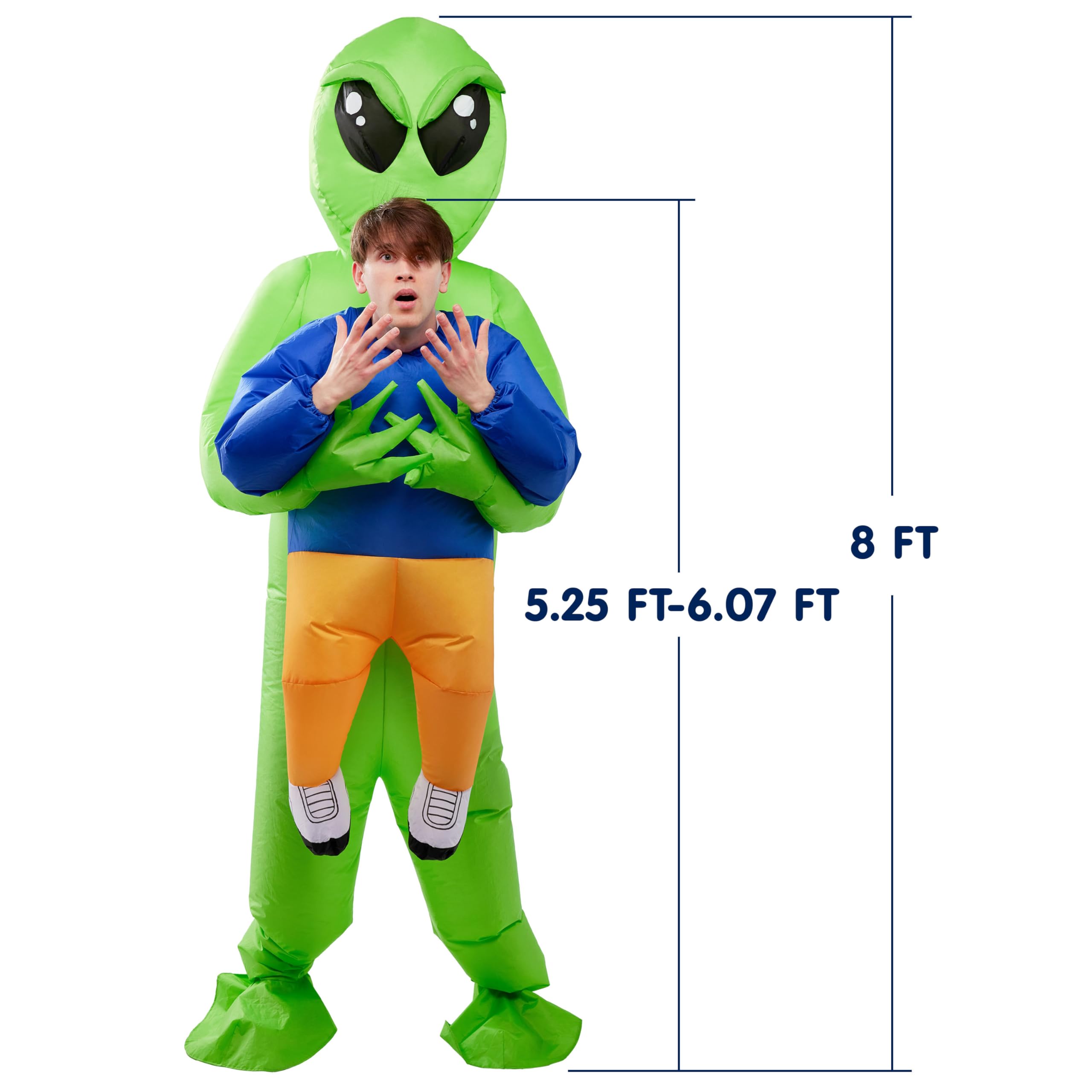 Spooktacular Creations Kids Halloween Inflatable Costumes, Scream Rubber Chicken Blow Up Costumes, Yellow Full Body Inflatable S