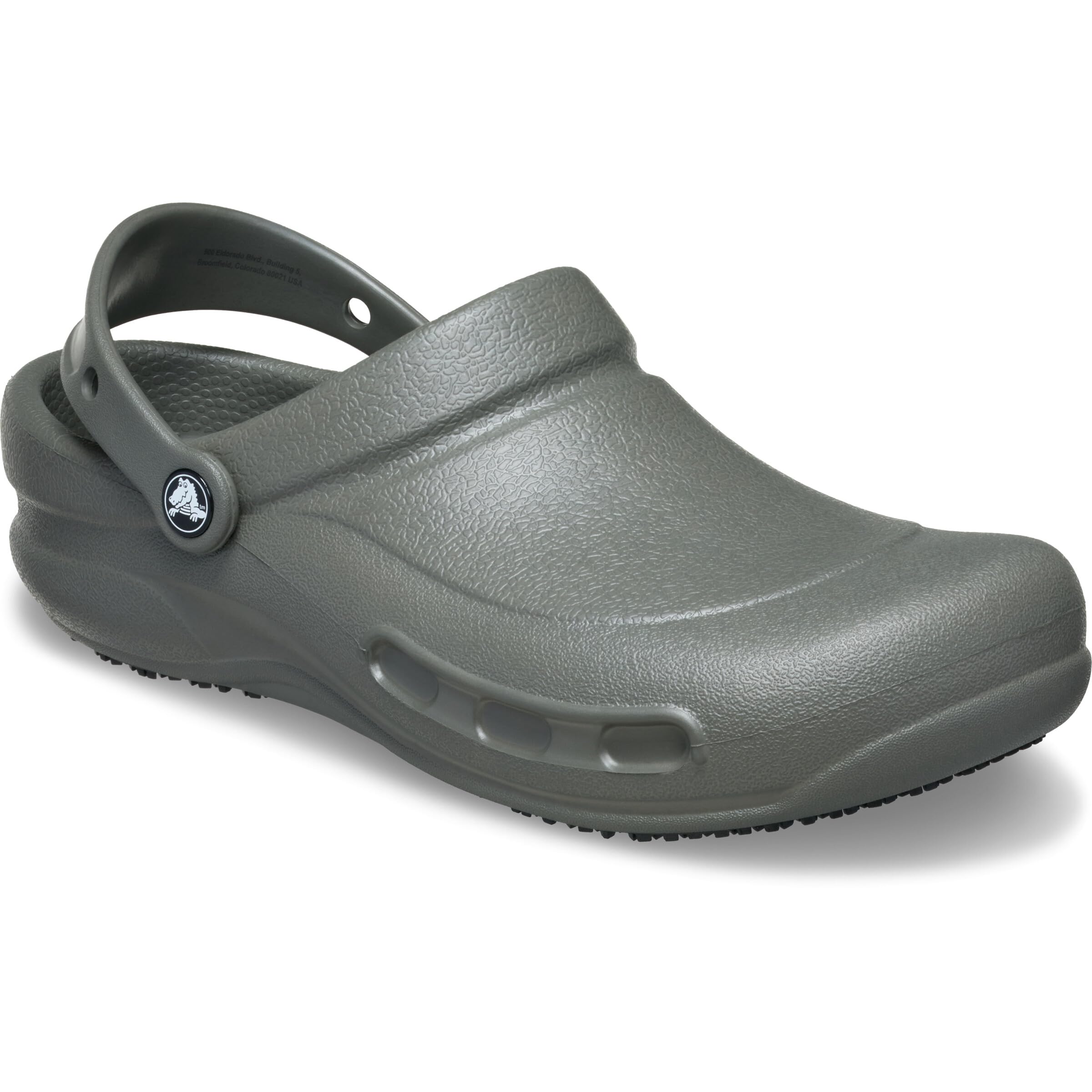 Crocs Unisex-Adult Bistro Work Clogs | Enclosed Toe | Slip Resistant | All Day Comfort, Dusty Olive, 12 Women/10 Men Image
