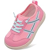 LeIsfIt Toddler Shoes Boys Girls Wide Barefoot Shoes Kids Slip on Casual Sneakers Breathable Non-Slip Sneakers for Walking Play School Tennis