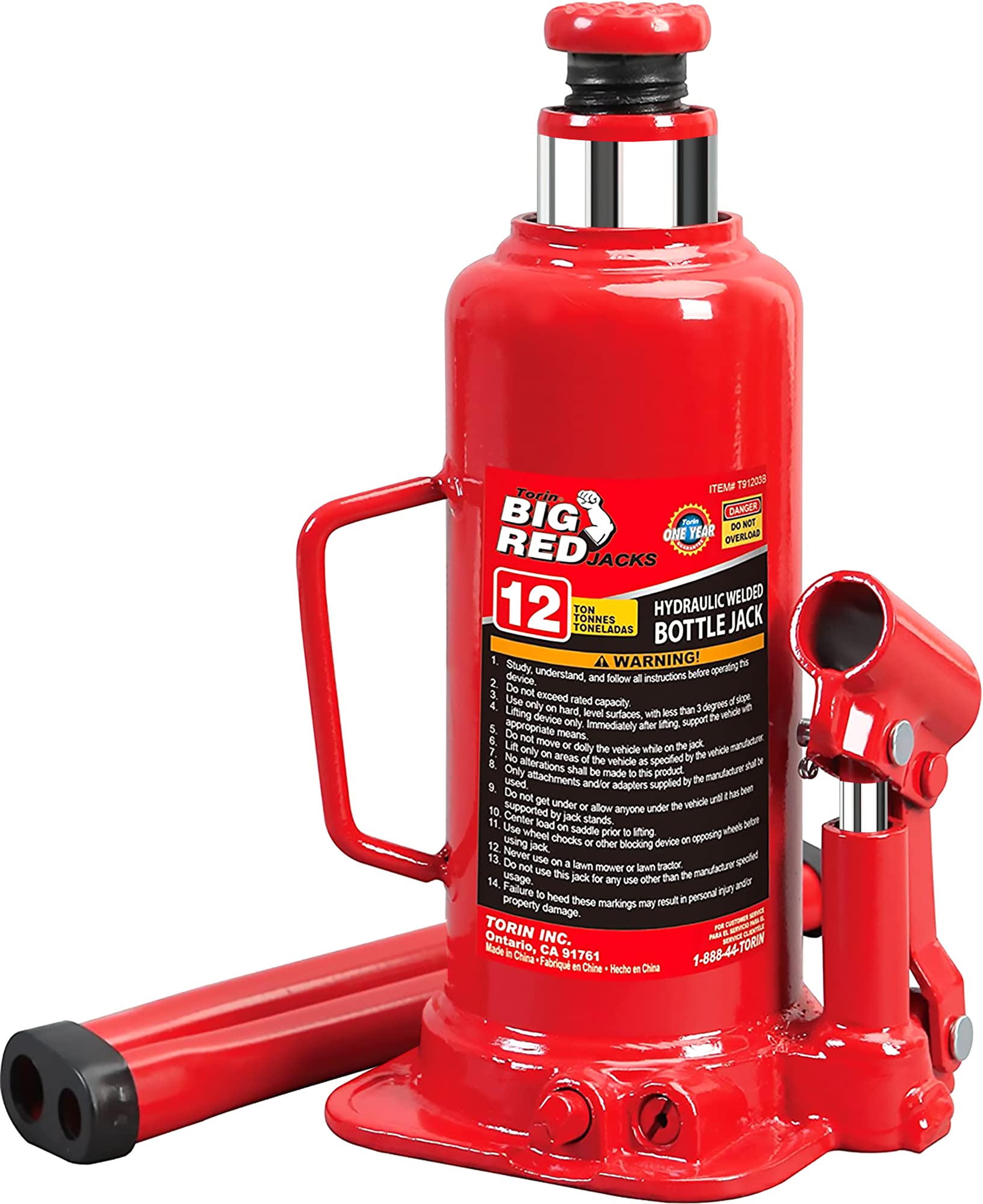BIG RED 12 Ton (24,000 LBs) Torin Welded Hydraulic
