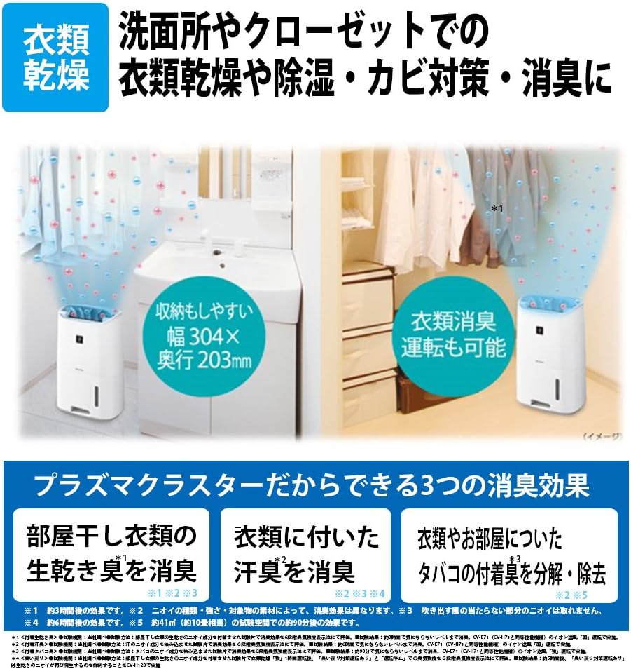 Amazon シャープ 除湿機 衣類乾燥 プラズマクラスター 7l ホワイト Cv H71 W シャープ Sharp ホーム キッチン 通販