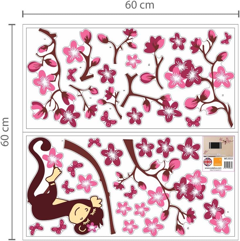 WALPLUS Removable Wall Stickers for Kids Nursery Bedroom Decor, Playroom Art, Baby Room, Girls & Boys - Image 5