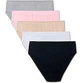 Fruit of the Loom womens Premium Underwear (Ultra Soft & Breathable) Briefs, Breathable - Hi Cut Basic Assorted, 8 US