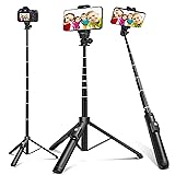 BZE 62 inches Extendable Selfie Stick Tripod with