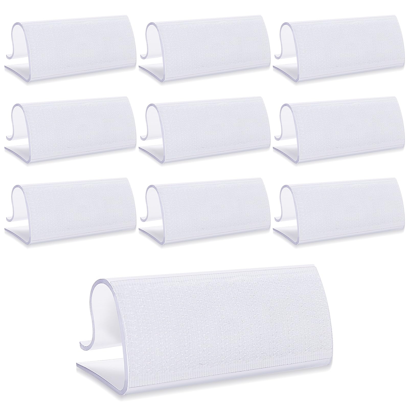 Photo 1 of 10 Pcs Tablecloth Clamps Table Cloth Holder Clips Upgraded Tablecloth Clips Thicker Wider Clear Plastic Table Cloth Hold Clips Tablecloth Cover Clamp For Restaurant Picnics Marquees Weddings Party