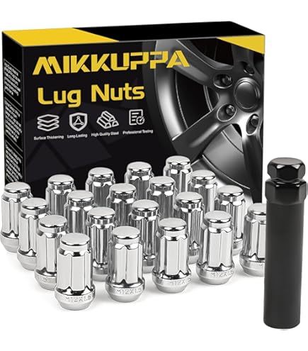 Amazon.com: White Knight 3807-4 Chrome M12x1.50 Spline Lug