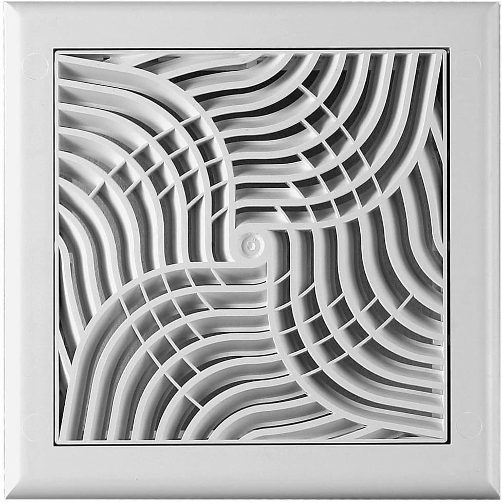 Air Vent Grill 190mm x 190mm with Adjustable Shutter and Fly Screen / Net / Mesh Ducting Ventilation Cover TX2